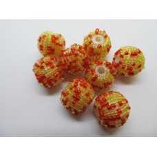 Seedbead Covered Beads